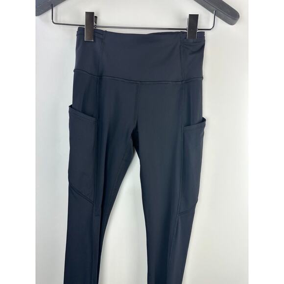 Lululemon Fast Free 7/8 Tight II Non-Reflective Nulux 25" Black Women's Size 4 - Picture 4 of 13